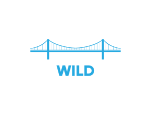 Structure - Blue Anchored Bridge logo design