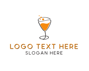 Wine - Sparkling Juice Drink logo design