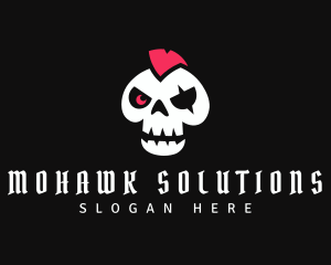 Mohawk - Mohawk Robot Pirate Skull logo design