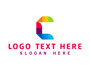 Geometric - Origami Creative Studio Letter C logo design