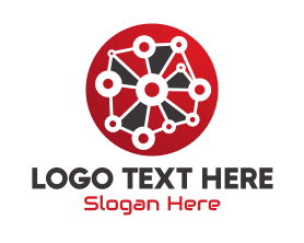 Technology - Red Technology logo design