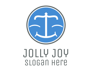 Jolly - Law Scale Smiling logo design