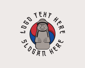 Heritage - Korea Jeju Island Statue logo design