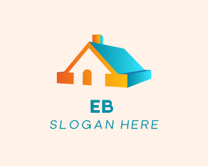 3D House Roof Logo