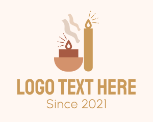 Boho - Celebration Tealight Candle logo design