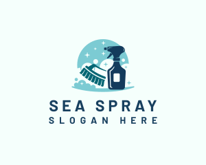 Sanitary Cleaning Housekeeping logo design