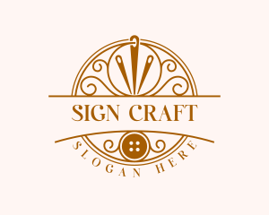 Craft Needle Sewing logo design