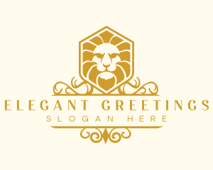 Lion Animal Elegant logo design