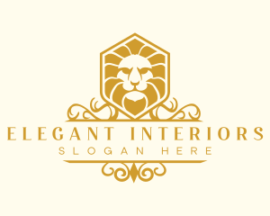 Lion Animal Elegant logo design