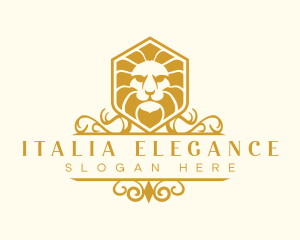 Lion Animal Elegant logo design