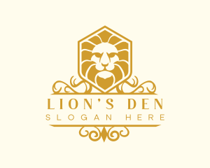 Lion Animal Elegant logo design