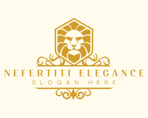 Lion Animal Elegant logo design