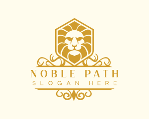 Lion Animal Elegant logo design