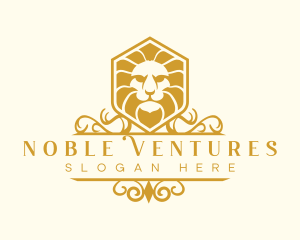 Lion Animal Elegant logo design