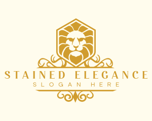 Lion Animal Elegant logo design