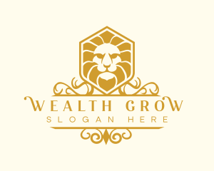 Lion Animal Elegant logo design