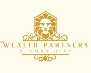 Lion Animal Elegant logo design