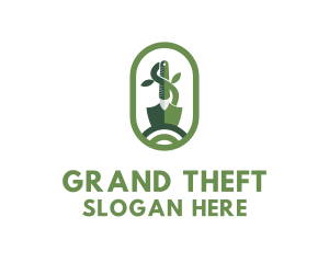 Shovel Plant Landscaping Logo
