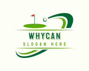 Golf Ball Sports Logo