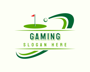 Putt - Golf Ball Sports logo design