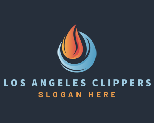 Flame - Fire Cold Flame logo design