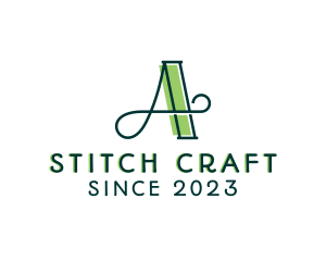 Tailoring - Antique Tailor Studio Letter A logo design