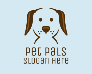 Pet Puppy Dog Face logo design