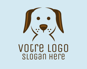 Pet Puppy Dog Face logo design
