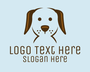 Pet Dog - Pet Puppy Dog Face logo design