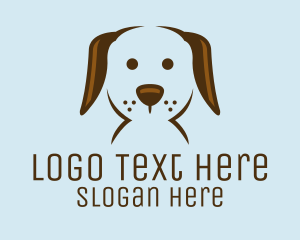 Pet Puppy Dog Face Logo