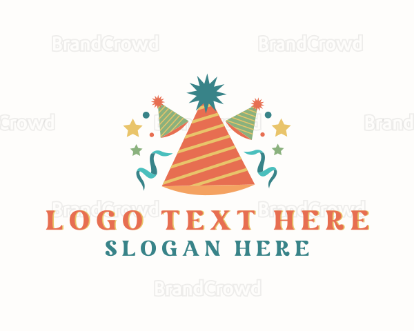 Kid Party Hat Decoration Logo