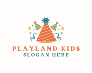 Kid Party Hat Decoration logo design