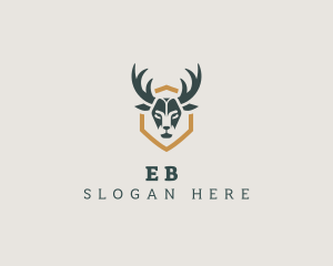 Deer Horn Hunting Logo