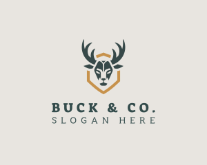 Deer Horn Hunting logo design