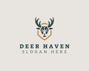 Deer - Deer Horn Hunting logo design