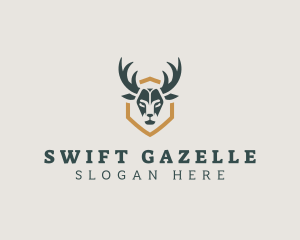 Deer Horn Hunting logo design