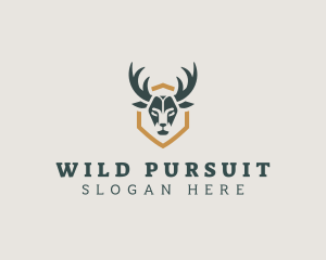 Deer Horn Hunting logo design
