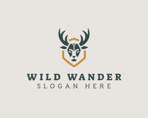 Deer Horn Hunting logo design