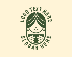 Headwrap - Feminine Brewery Cafe logo design