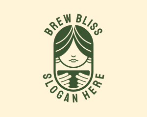 Feminine Brewery Cafe logo design