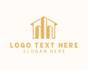 Residential - Real Estate Property Contractor logo design