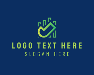 Tick - Bar Business Letter J logo design