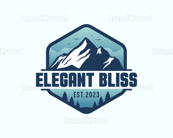 Outdoor Mountain Trekking Logo