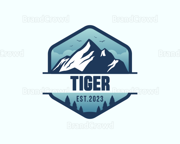 Outdoor Mountain Trekking Logo