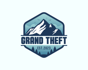 Outdoor Mountain Trekking Logo