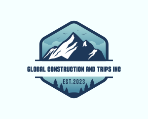Travel - Outdoor Mountain Trekking logo design