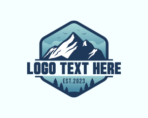 Outdoor Mountain Trekking Logo