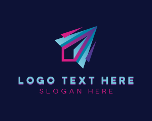 Delivery - Plane Logistics Courier logo design