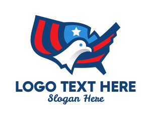 United States - America Dove Map logo design