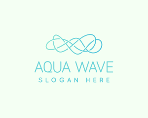 Abstract Wave Line logo design